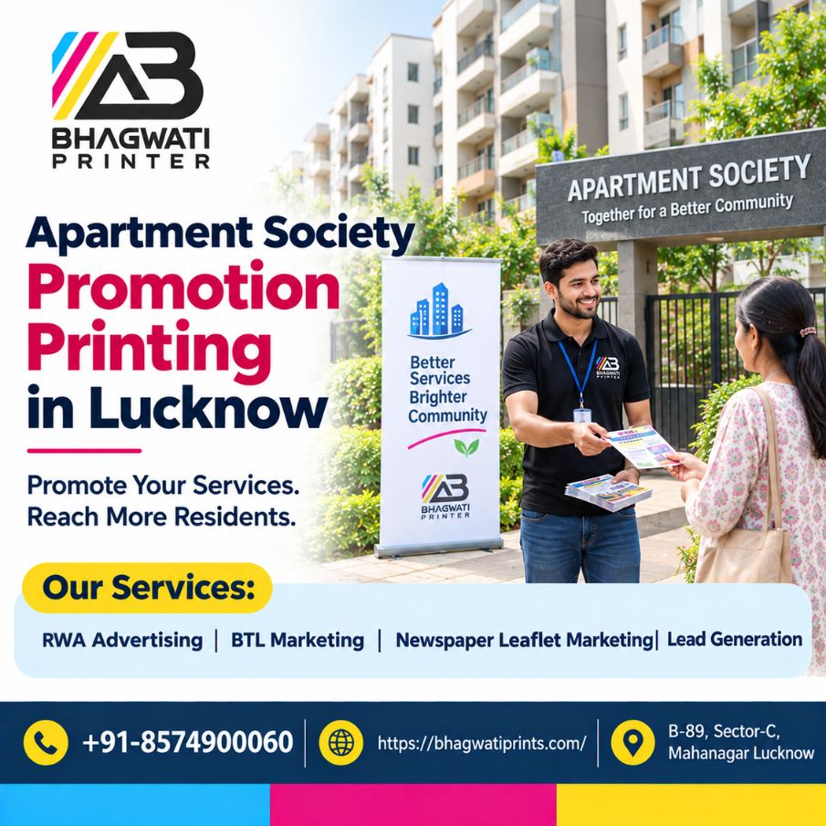 Apartment Society Promotion Printing in Lucknow