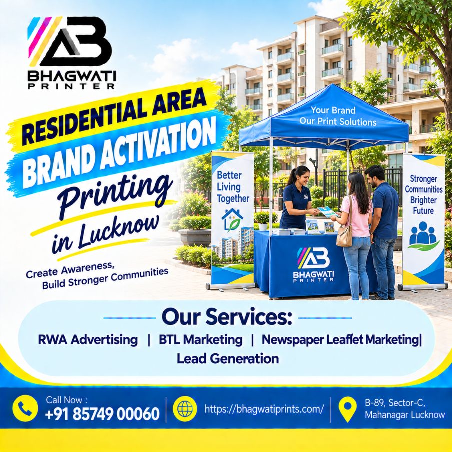 Residential Area Brand Activation Printing in Lucknow
